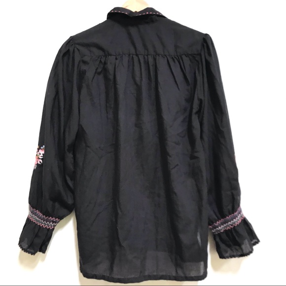 Vintage Boho Embroidered Blouse Sm/Med) - Picture 7 of 7